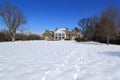 Luxurious Mansion with Snow Ground