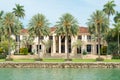 Luxurious mansion on Star Island in Miami Royalty Free Stock Photo