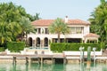 Luxurious mansion on Star Island in Miami Royalty Free Stock Photo