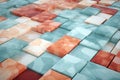 Luxurious Marble material mosaic. Generate Ai