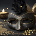 Luxurious mask for carnival party Royalty Free Stock Photo