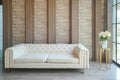 Luxurious Modern Living Space with Elegant White Sofa