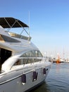 Luxurious motor boat Royalty Free Stock Photo