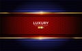 Luxurious navy blue with red background combine with golden lines
