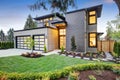 Luxurious new construction home in Bellevue, WA Royalty Free Stock Photo