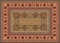 Luxurious oriental rug with original pattern