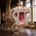 Luxurious and ornate cinderella carriage Royalty Free Stock Photo