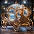 Luxurious and ornate cinderella carriage Royalty Free Stock Photo