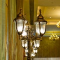 Luxurious Ornate Gold Wall Chandelier Abstract