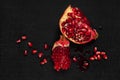 Luxurious pomegranate background.