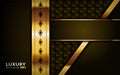 Luxurious Premium Golden Brown Abstract Background With Golden Lines