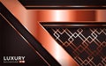 Luxurious premium rose gold brown abstract background with bronze lines Royalty Free Stock Photo