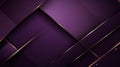 Luxurious Purple Abstract Background with Golden Elements AI Generated