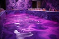 Luxurious Purple cocktail outdoor pool. Generate Ai