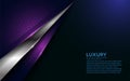 Luxurious purple and silver overlap layer background