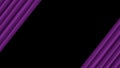 Luxurious purple velvet drapery isolated on black background for a copyspace