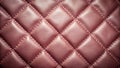 Luxurious quilted leather texture with delicate stitching, showcasing rich, deep brown tones and a sophisticated diamond pattern Royalty Free Stock Photo