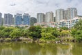 Luxurious residential building in Hong Kong city Royalty Free Stock Photo