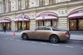 Luxurious Rolls-Royce Wraith parked at ChildrenÃ¢â¬â¢s GUM in Vetoshny pereulok in Moscow