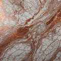 Rose gold marble. A close-up view of a luxurious rose gold marble surface generated by AI Royalty Free Stock Photo