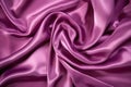 luxurious satin fabric pooled on the floor