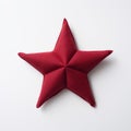 Luxurious Small Red Star Pillow In Hiroshi Sugimoto Style - Contest Winner