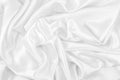 Luxurious of smooth white silk or satin fabric texture background Royalty Free Stock Photo