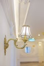 Luxurious style decorative wall lamps in luxury homes Royalty Free Stock Photo