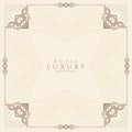 Luxurious stylish Vintage floral frame background