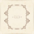 Luxurious stylish Vintage floral frame background