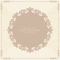 Luxurious stylish Vintage floral frame background