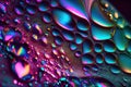 Luxurious supernatural with holographic iridescent beautiful in closeup macro.