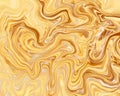 .Luxurious texture of gold liquid metal. Copper shiny pattern with natural texture