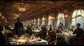 Luxurious Titanic Dining Saloon Royalty Free Stock Photo