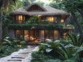 Luxurious Tropical Hideaway Nestled in Lush Foliage