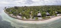 Aerial View of Beautiful Resort in Wakatobi National Park Royalty Free Stock Photo