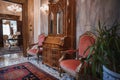 Luxurious Venetian Hotel Lobby with Ornate Decor and Opulent Seating Area in Venice, Italy