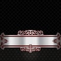 Luxurious vintage background with decorative border. Royalty Free Stock Photo