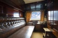 Luxurious vintage train carriage Royalty Free Stock Photo