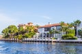 Luxurious waterfront home in Fort Lauderdale, USA Royalty Free Stock Photo