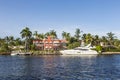 Luxurious waterfront home in Fort Lauderdale Royalty Free Stock Photo