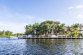 Luxurious waterfront home in Fort Lauderdale Royalty Free Stock Photo