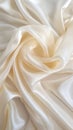 Luxurious waves and folds of white silk fabric, capturing the elegant and sensual texture of the delicate material. Royalty Free Stock Photo