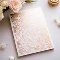 Luxurious Wedding Invitation with Timeless Motif