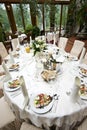 Luxurious wedding table Royalty Free Stock Photo