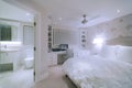 Luxurious white bedroom