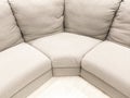 Luxurious white corner sofa