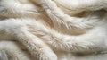 Luxurious White Faux Fur Texture Closeup Soft, Fluffy Artificial Animal Skin Fabric Background for Fashion and Home Decor Royalty Free Stock Photo