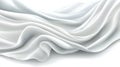 Luxurious white silk fabric background texture, elegant drape for design projects Royalty Free Stock Photo