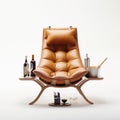 Luxurious Wine Rack With Bouroullec Lounge Chair